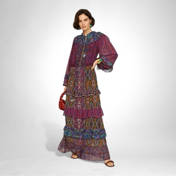 Farm Rio Mixed Tapestry Scarf Dress NWOT - Picture 1 of 9